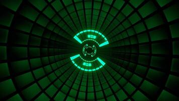 Purple and Turquoise Changing Light Effect Tunnel Background VJ Loop in 4K video