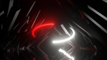 Red and White Abstract Environment Background VJ Loop in 4K video