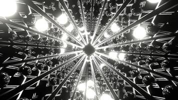 branco brilhante brilho estroboscópico túnel fundo vj ciclo dentro 4k video