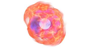 plasma or energy point on white background video
