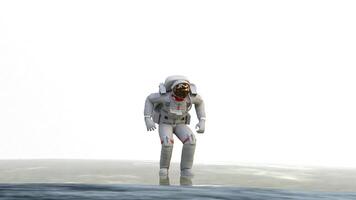 astronaut jump on earth gravity video