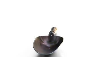 grain scoop on white background video