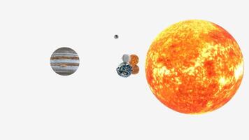 movement of the planets like Mercury, Venus, Earth, Moon, Mars, Jupiter video
