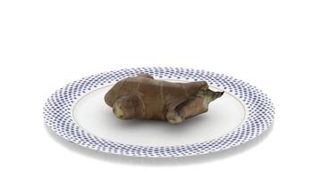 ginger prop in plate video