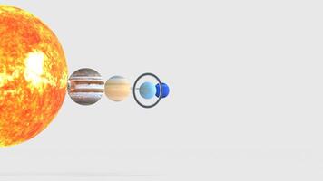 sun and planets like Mars, Jupiter, Saturn, Uranus, Neptune video