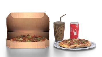 pizza in plate or pizza box video