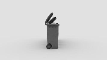 trash can open and close video