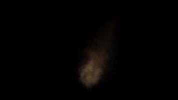 Torch fire bonfire isolated on black background, the file does not contain alpha channel, flame effect video