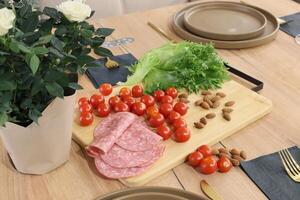 Enjoy Fresh and Tasty Ingredients for a Healthy Summer Snack Platter Filled with Colorful Options photo