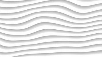 white color multiple wavy parallel lines moving upwards 3d depth modern design loop able geometrical background video