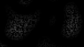 White and Black color multiple square shapes appearing and disappearing hi tech design dark loop able geometrical background video