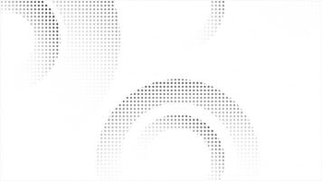 White circular dots halftone appearing and disappearing multiple circular shapes modern loop able geometrical background video