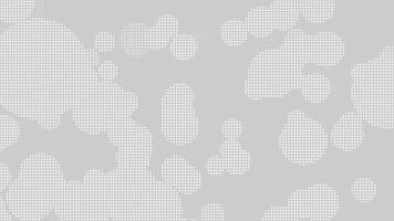 white color circular dots halftone bubble shapes moving upwards modern design loop able geometrical background video