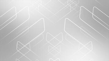 White and Black color simple and classy rectangular shapes diagonally moving modern design geometrical background video