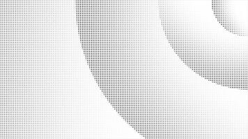 black circular dots halftone design loop able white background video