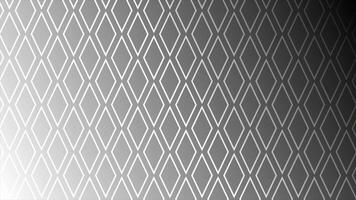 White and Black color multiple rhombus shapes moving downwards tile pattern modern design loop able geometrical background video