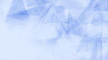 Royal blue color wiggling low poly patterns polygonal design geometrical background video