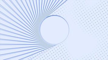Royal blue color rotating stripes retro radial halftone design loop able geometrical background video