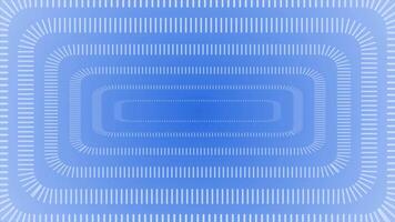 Royal blue color rotating multiple lines in square tunnel seamless design geometrical background video