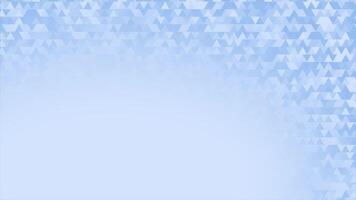 Royal blue color multiple triangular shapes appearing and disappearing faded modern design geometrical background video