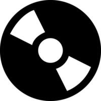 Rounded Filled Disk Icon vector