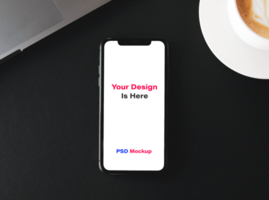 Clean Mobile App UI Mockup File psd