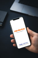 Editable Phone Screen Mockup for App UI psd
