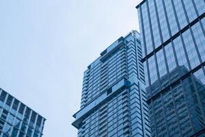 High glass tall building skyscrapers photo
