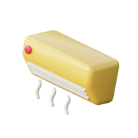 3D Air Conditioner Illustration Icon Render png