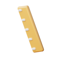 3D Ruler Illustration Icon Render png