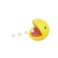 3D Retro Game Icon Render Illustration png