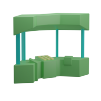 3D Spaceship COntrol Icon Render Illustration png
