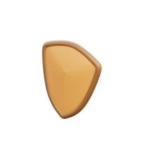 3D Spartan Shield Icon Render Illustration png