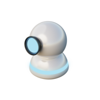 Cute 3D Webcam Icon Render Illustration png