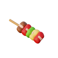 3D Barberque Icon Render Illustration png