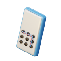 3D Mobile Pattern Lock Icon Render Illustration png