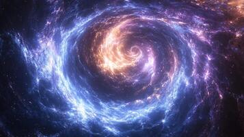 Cosmic swirl nebula, space background, energy, science fiction photo