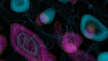 abstract digital art with circles and lines video