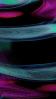 a colorful abstract image of waves on a black background video