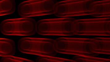 red and black abstract background with many red circles video