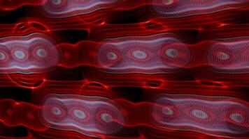 a red and black background with a red and white pattern video