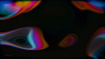 a black background with a blur of a light video