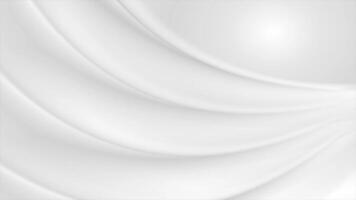 Grey and white soft blurred abstract waves animation video