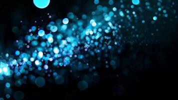 Blue digital sparkle motion overlay loop video