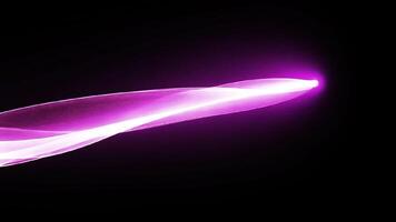 Glowing pink animated frame with light flow video