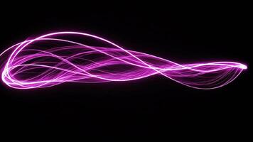 Pink glowing frame animation with swirl motion video