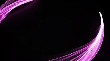 Flowing pink light frame design animation video
