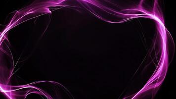 Animated luminous pink frame with movement video