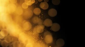 suave dourado bokeh borrão fundo ciclo video