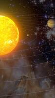 Solar System Loop Animation video